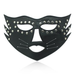 cat face mask with beard