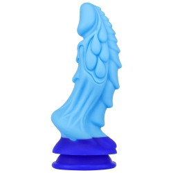 unicorn lifelike silicone dildo blue