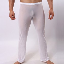 strong men loose transparent mesh pants