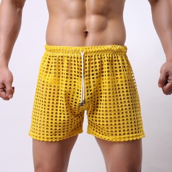 new arrival men relaxed sexy mesh shorts